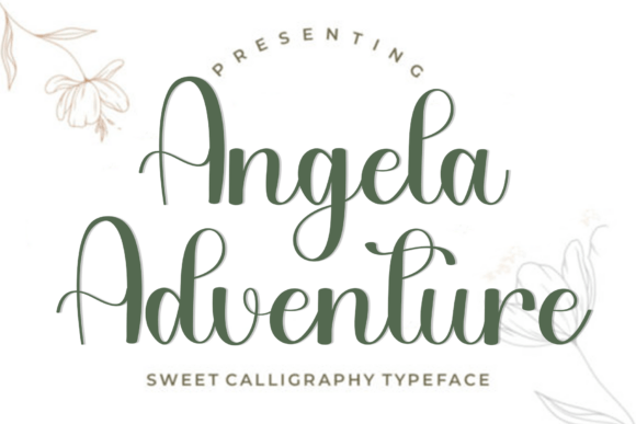 Angela Adventure: A Sweet Calligraphy Typeface for Creative Projects