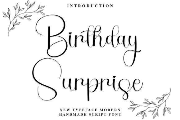 Birthday Surprise: A Playful Script Font for Engaging Web Design