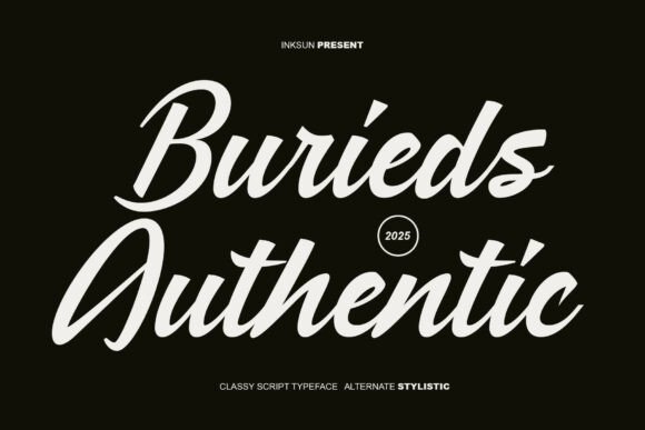Burieds Authentic: The Crafters' Vintage-Modern Script Font