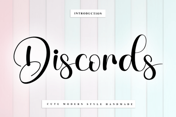 Discords: A Handwritten Font for Creating a Calm Editorial Mood