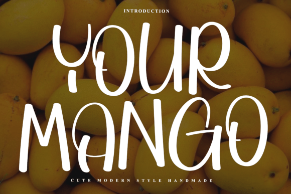 Discover Your Mango: A Handwritten Font for Creative Branding