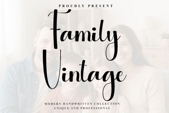 Family Vintage: A Script Font for Editorial Presence