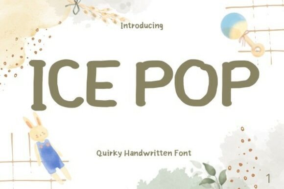 Icepop Font: A Minimalist Handwriting Style for Crafting Your Brand