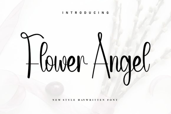 Introducing Flower Angel: A Beautiful Handwritten Font for Makers