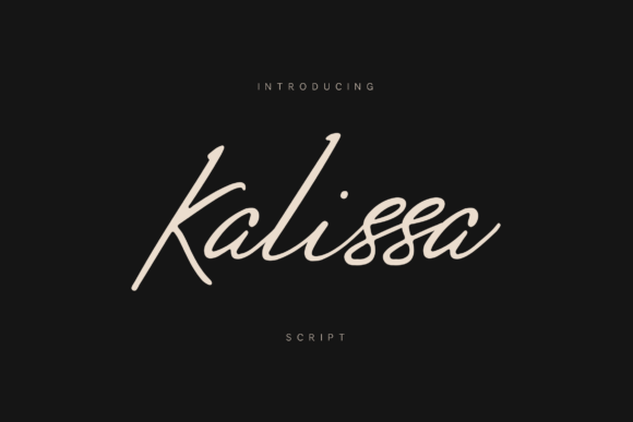 Kalissa: An Elegant Script Font for Refined Branding