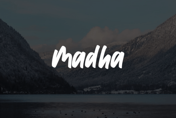 Madha: A Modern and Elegant Typeface for Web Design