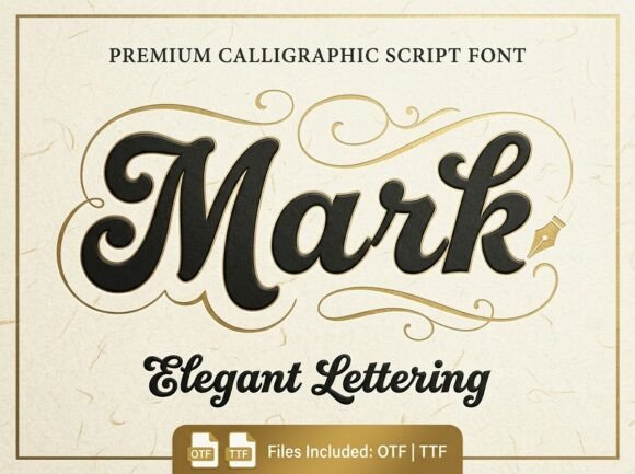 Mark: A Premium Calligraphic Script Font for Modern Web Design