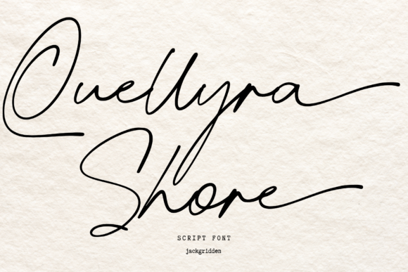 Quellyra Shore: A Handwritten Script Font for Stunning Visuals