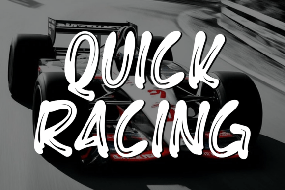 Quick Racing: A Handwritten Script for Bold Web Design
