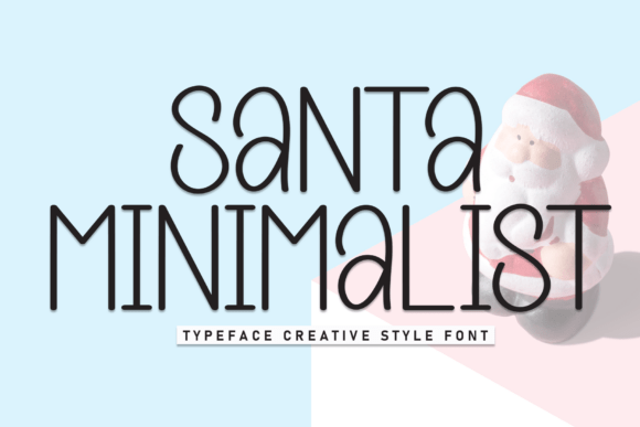 Santa Minimalist Font for Elegant Craft and Product Designs