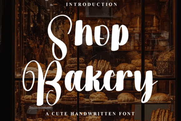 Shop Bakery: A Festive Font for Your Craft and Product Creations