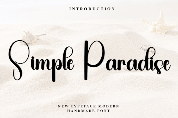 Simple Paradise: A Modern Script Font for Web Design