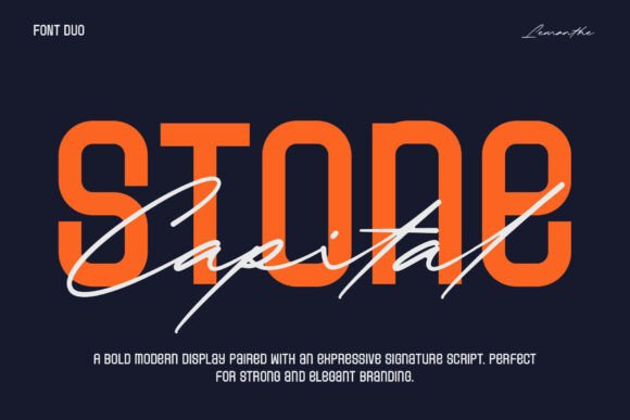 Stone Capital: A Font Duo Built for Editorial Contrast