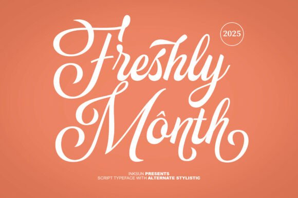 The Playful Handwriting of Freshly Month