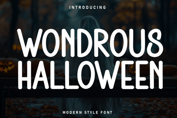 Wondrous Halloween: A Charming Handwritten Display Font